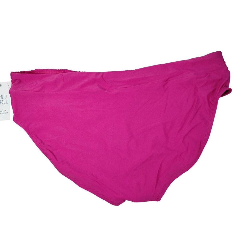 Time and Tru Womens 3X Summer Fuchsia High Rise bikini bottoms - Picture 5 of 5
